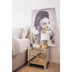 Table Lamp Animal Rabbit Gold/White 68