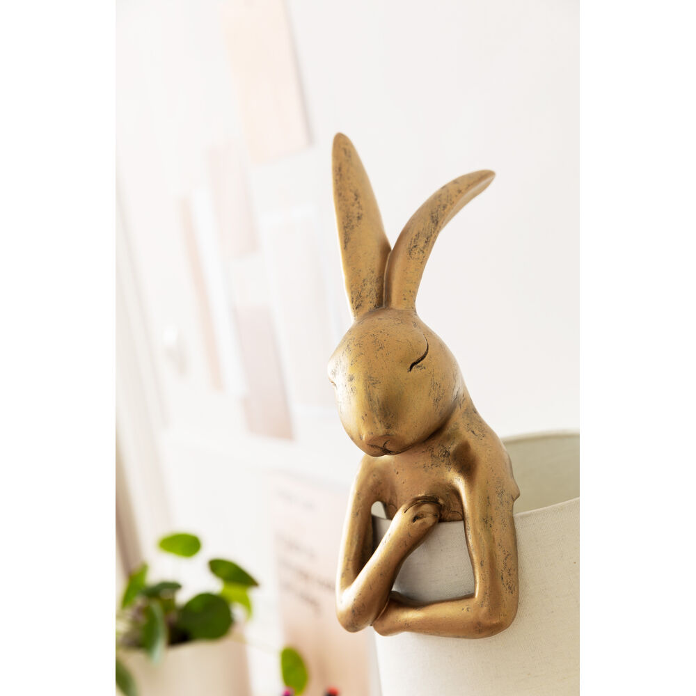 Table Lamp Animal Rabbit Gold/White 68