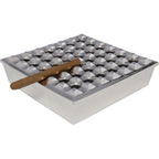 Ashtray Soho Square Silver 25x25cm