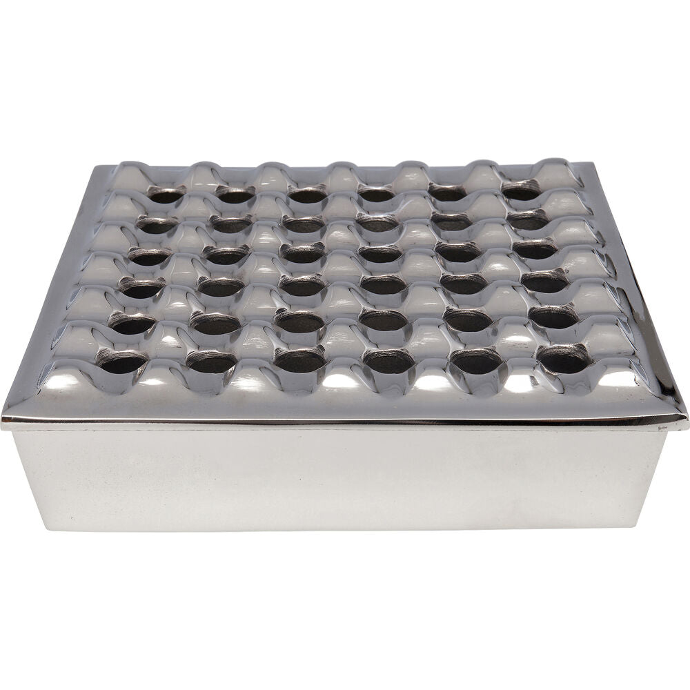 Ashtray Soho Square Silver 25x25cm