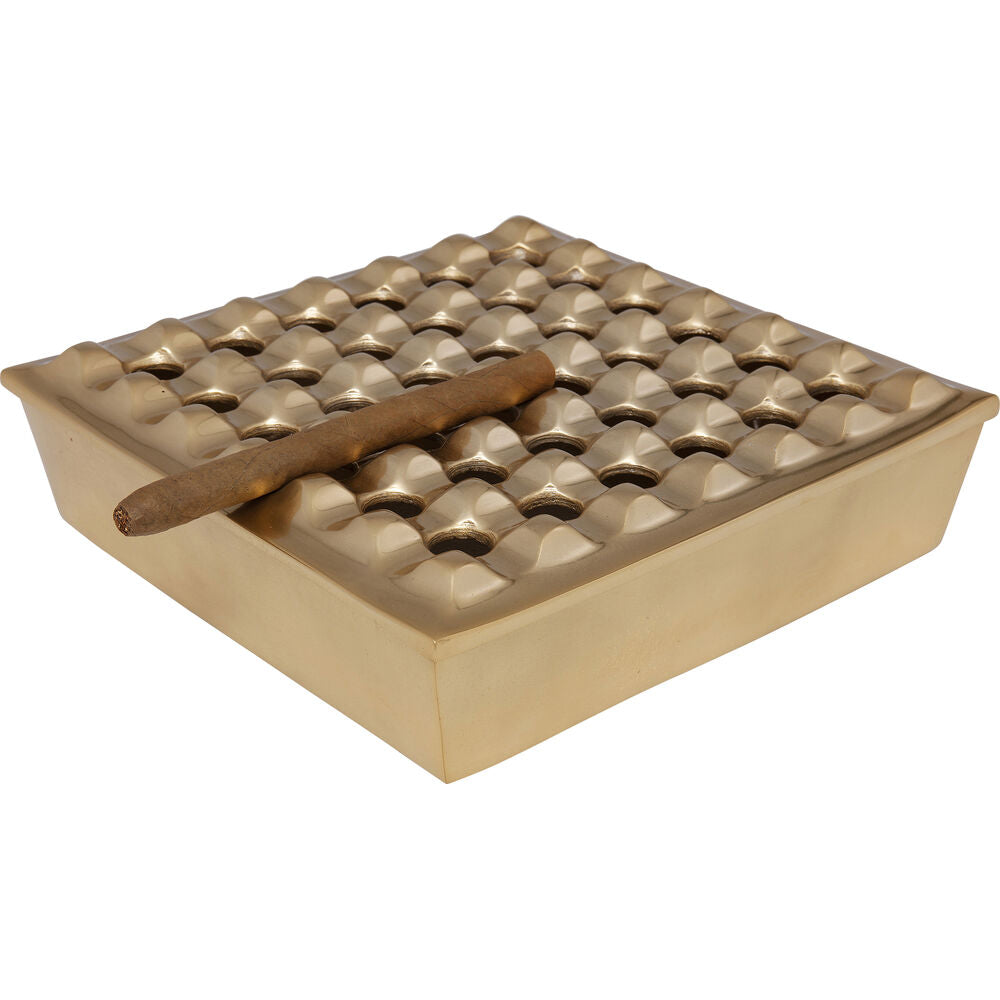 Ashtray Soho Square Brass 25x25cm