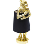 Table Lamp Animal Monkey Gold Black