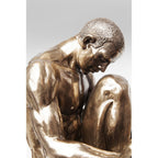 Deco Object Nude Man Stand Bronze 35cm