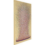 Picture Touched Flower Boat Gold Pink
