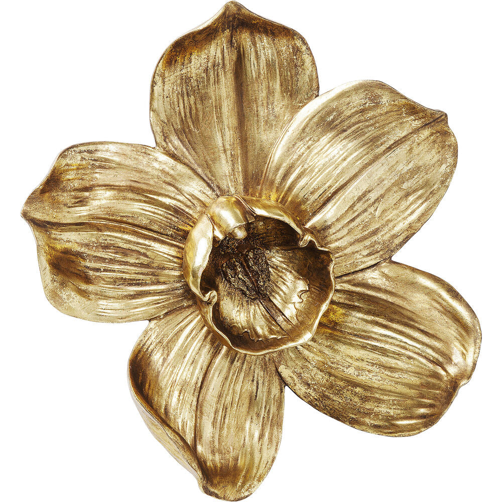 Wall Decoration Orchid Gold 44 Cm