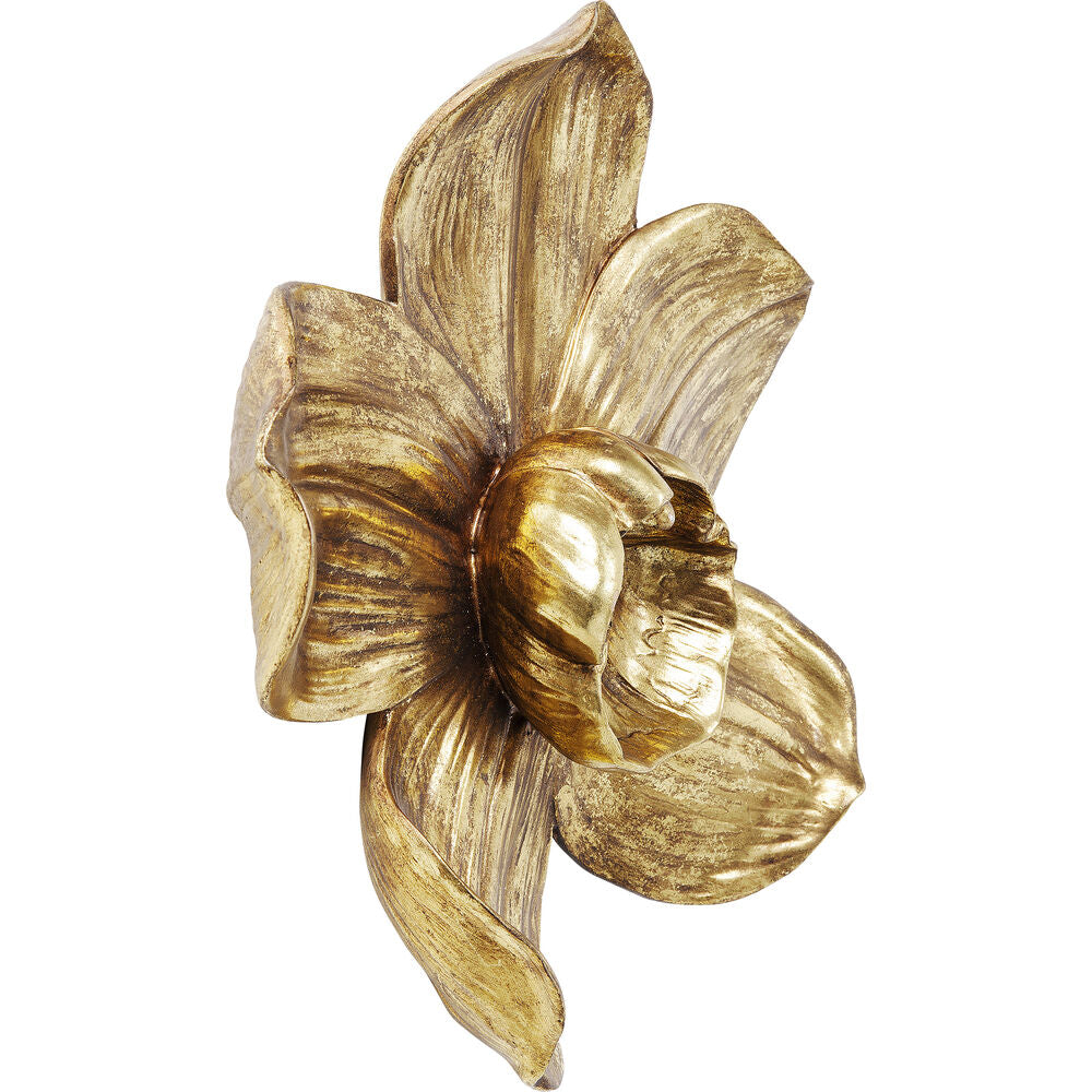 Wall Decoration Orchid Gold 44 Cm