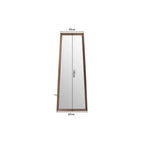 Wall Mirror Arezzo Coffee Trapez 65(45)x160cm