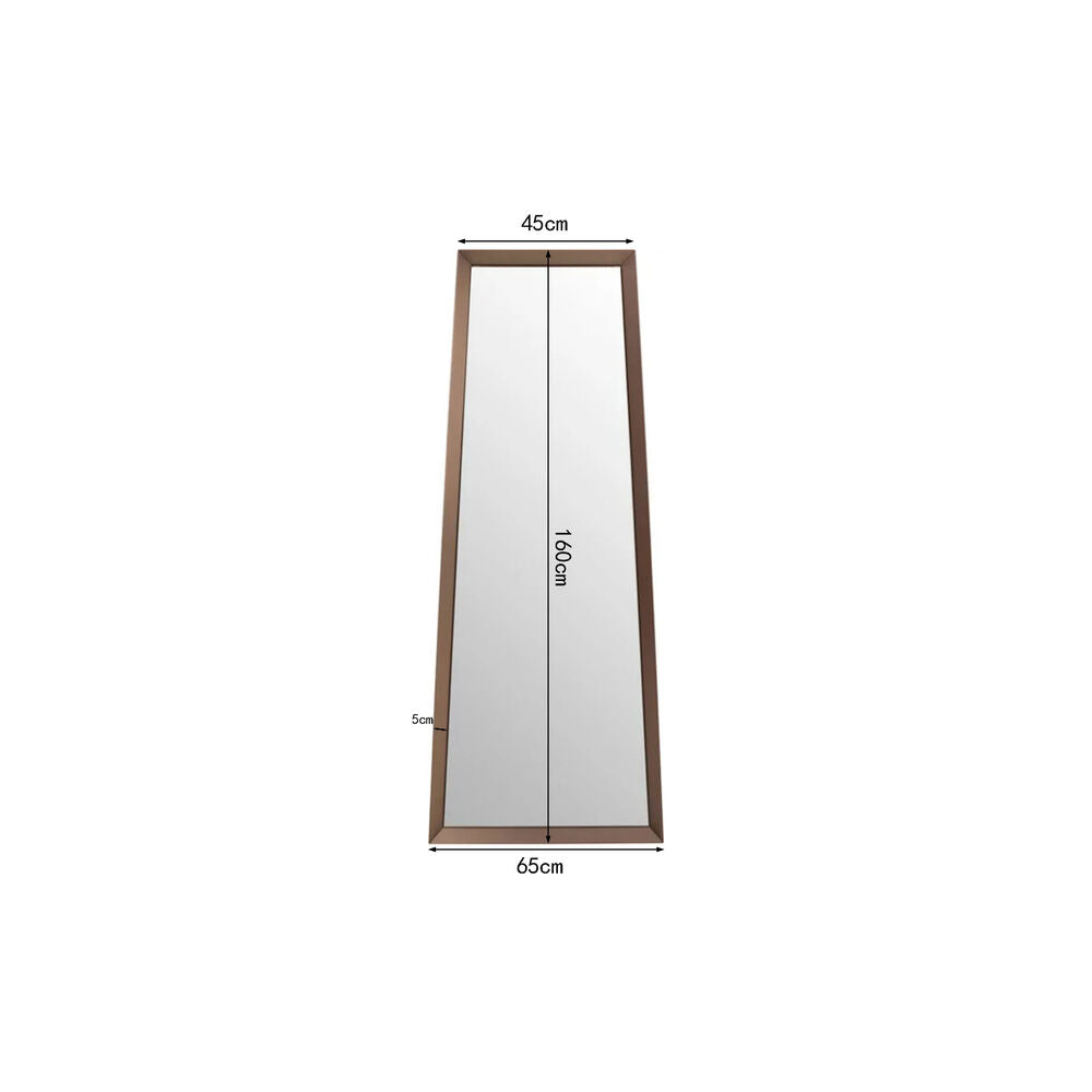 Wall Mirror Arezzo Coffee Trapez 65(45)x160cm