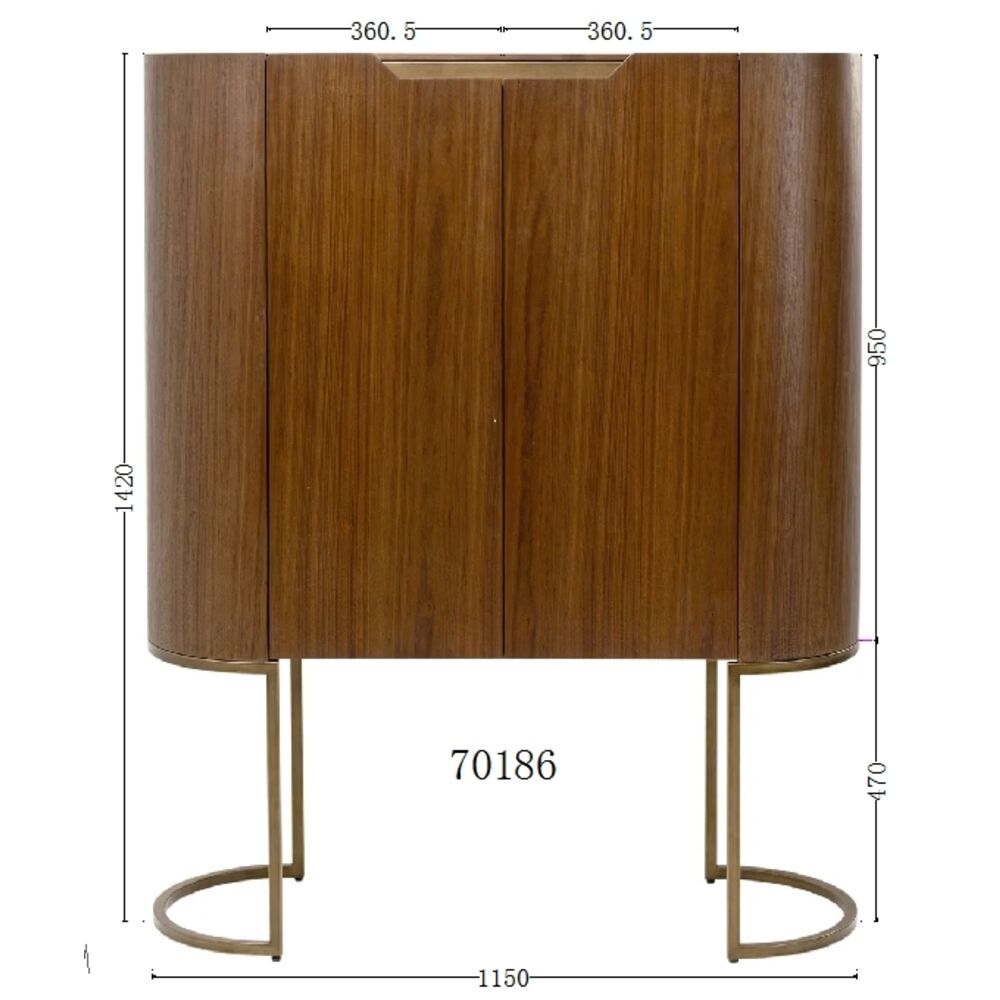 Bar Cabinet Giorgio 115x142cm