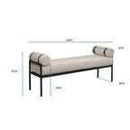 Bench Academy Cream 140cm