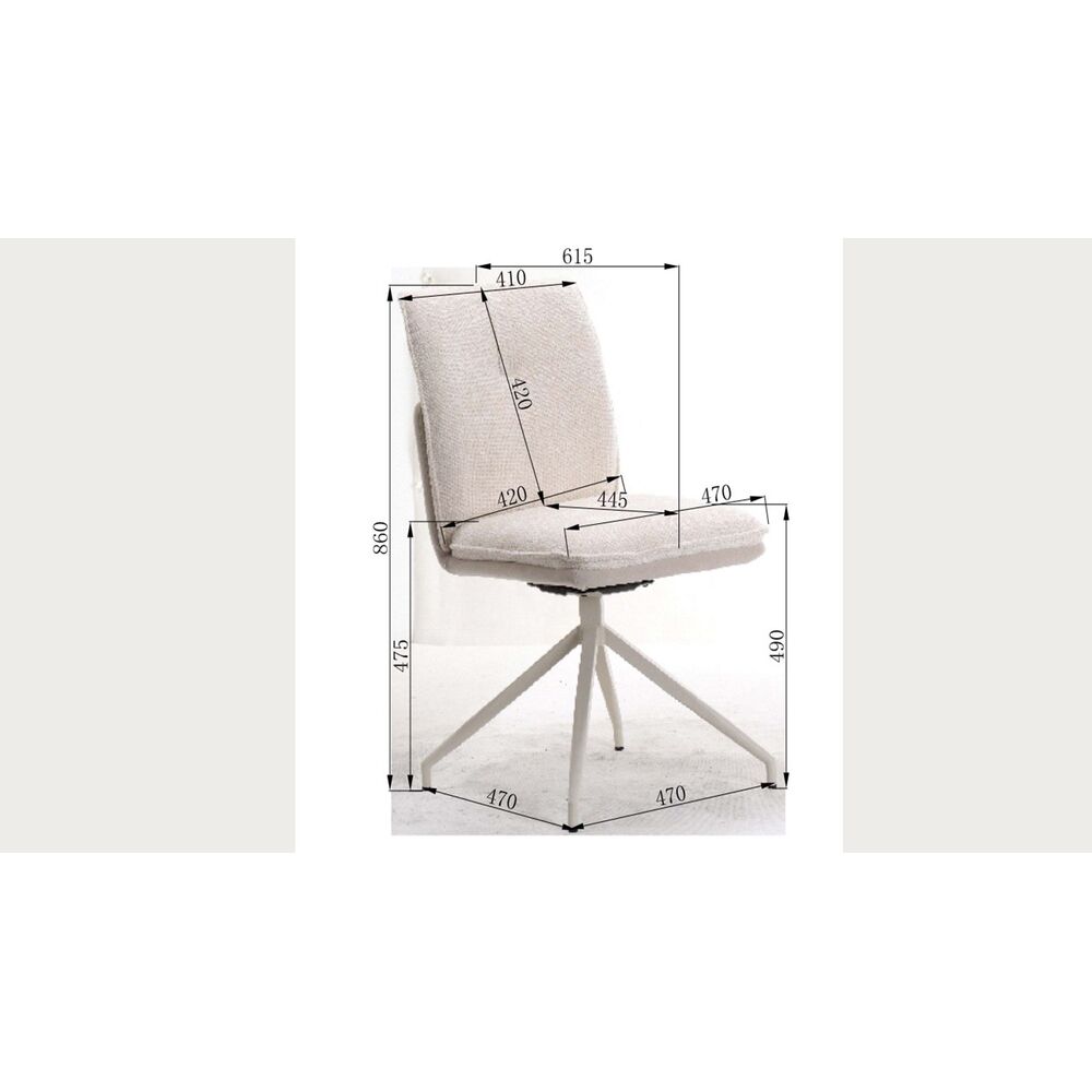 Swivel Chair Hilla White