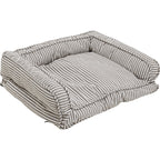 Dog/Cat Bed Stripes Grey