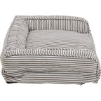 Dog/Cat Bed Stripes Grey