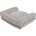 Dog/Cat Bed Stripes Grey