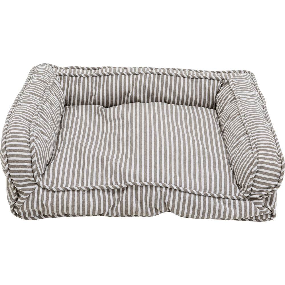 Dog/Cat Bed Stripes Grey