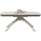 Extension Table Lana Greige 180(40+40)x90cm