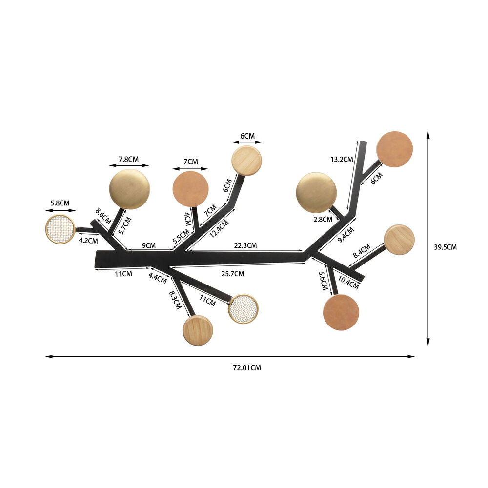 Coat Rack Bubble Tree Metallic 40 cm