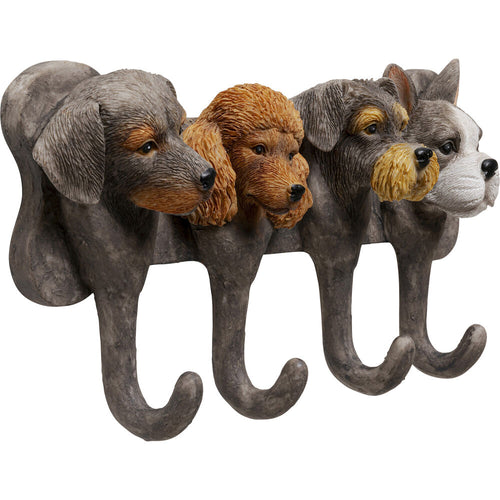 Coat Rack Dog Family 31cm