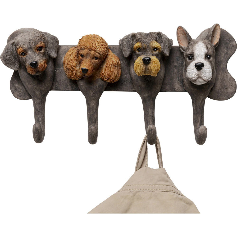 Coat Rack Dog Family 31cm