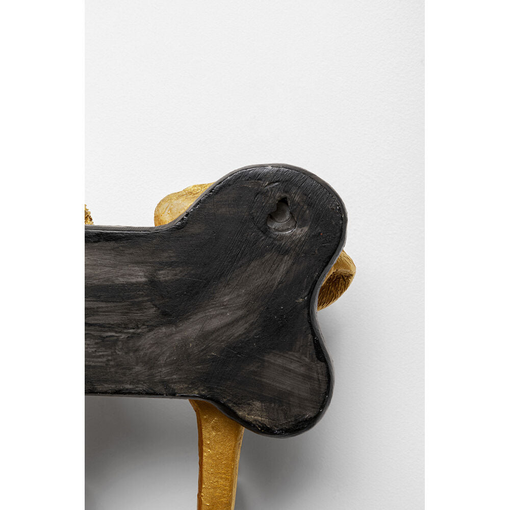 Coat Rack Dog Family Gold 31cm