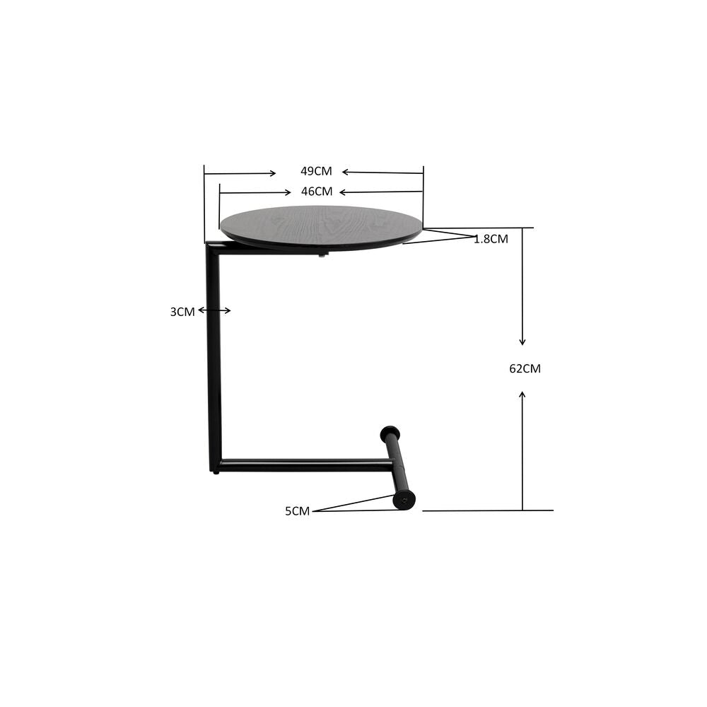 Side Table Easy Living Clear Ø46cm