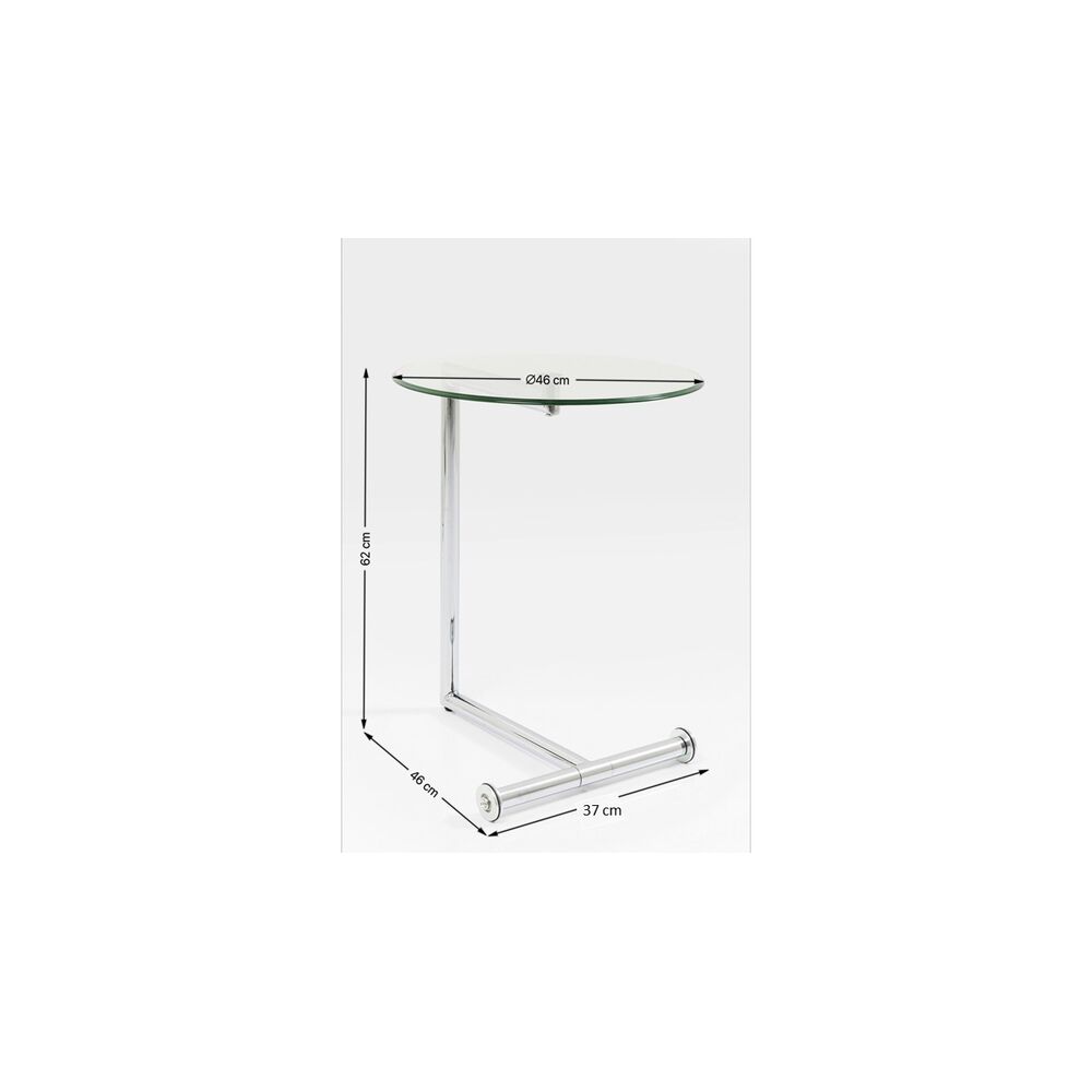 Side Table Easy Living Clear Ø46cm