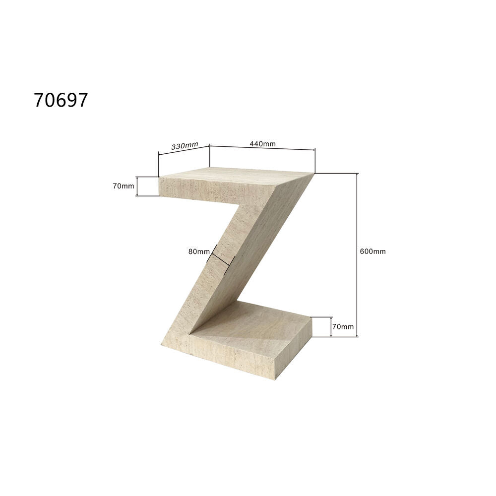 Side Table Travertino Z 60cm
