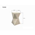 Side Table Travertino 54cm