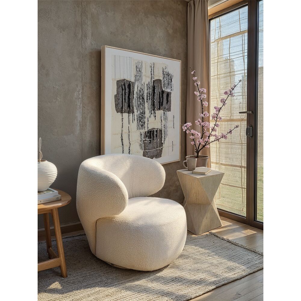 Side Table Travertino 54cm