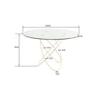 Table Molekular Greige Ø120cm