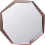 Wall Mirror Octagon Coffee 120x120cm