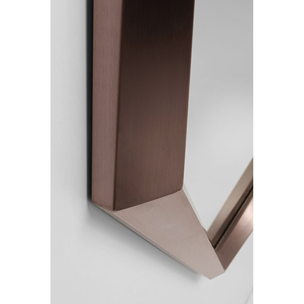Wall Mirror Octagon Coffee 120x120cm