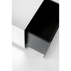 Side Table Luxy Mirror Drawer 45x45cm