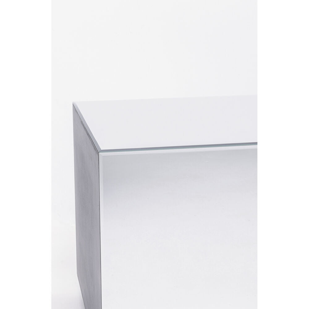 Side Table Luxy Mirror Drawer 45x45cm