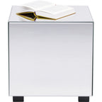 Side Table Luxy Mirror Drawer 45x45cm