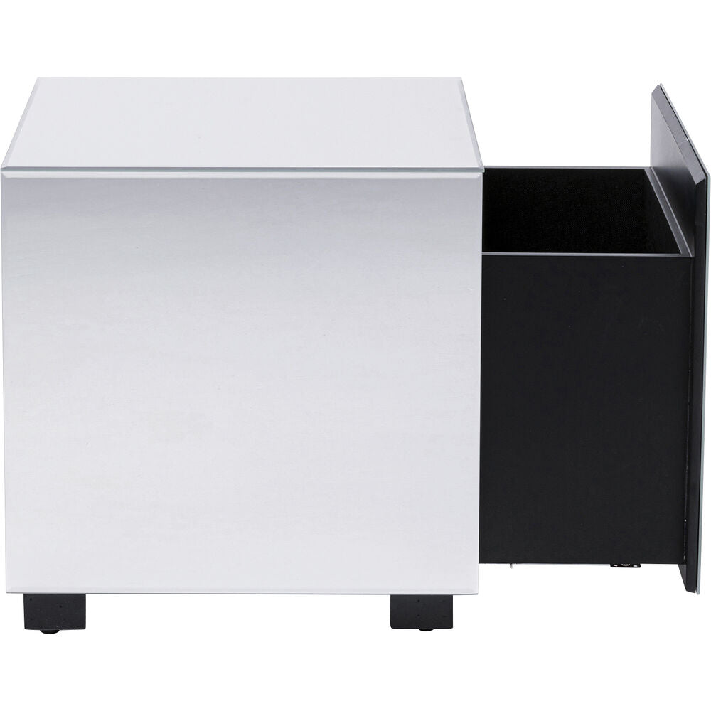 Side Table Luxy Mirror Drawer 45x45cm