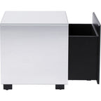 Side Table Luxy Mirror Drawer 45x45cm