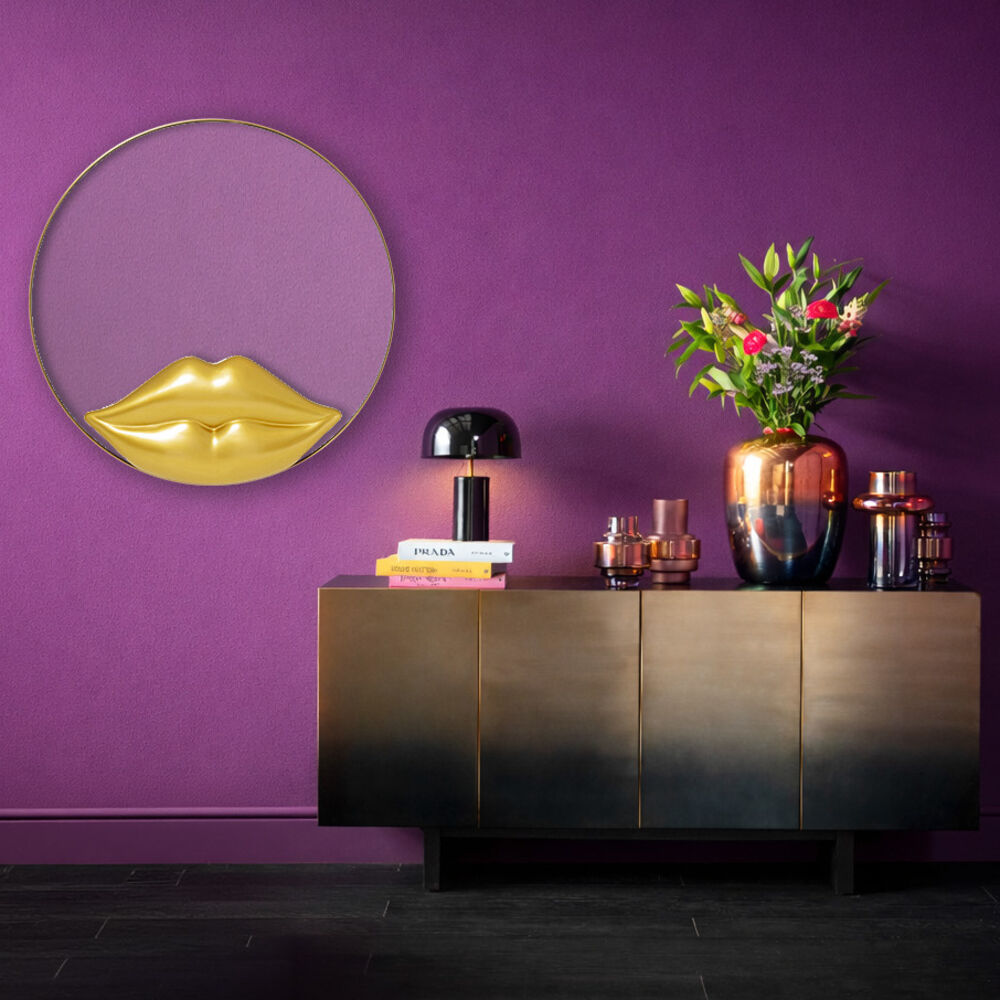 Wall Mirror Lips Ø100cm