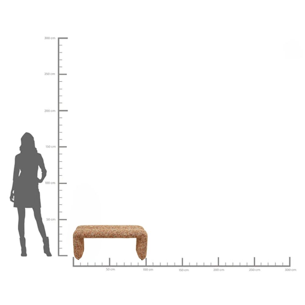 Bench Lilja Melange 101cm