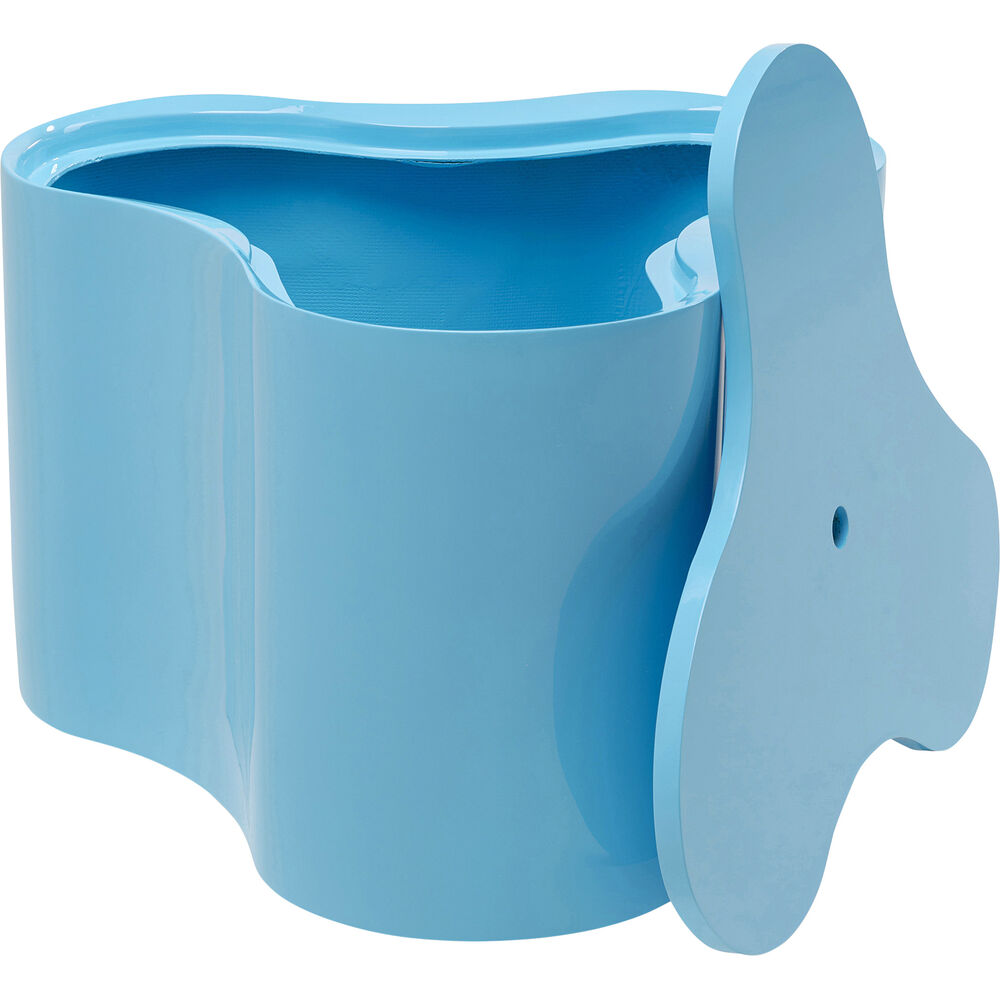 Side Table Lotus Light Blue 30cm