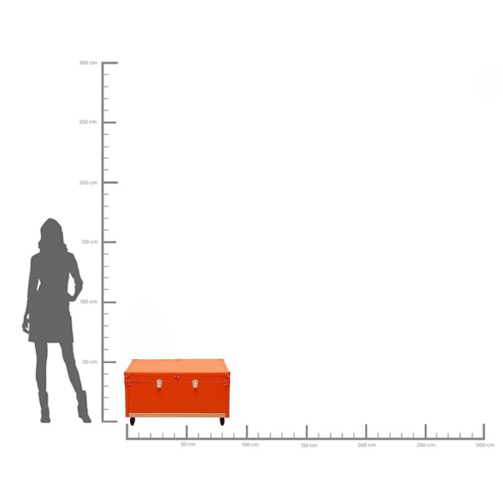 Coffee Table Bar Monaco Orange 89x50cm
