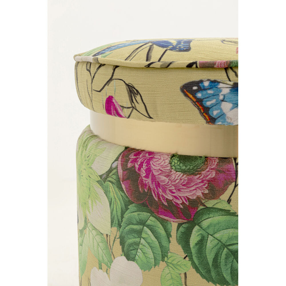 Stool Flower Fever Yellow Ø39cm