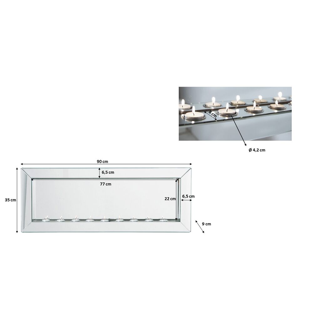 Mirror Big Beauty Candle Light 90x35
