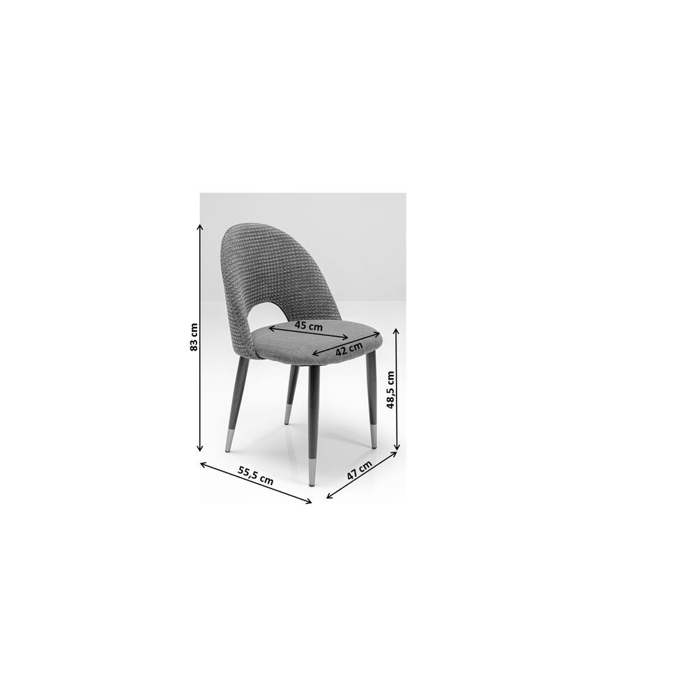 Chair Hudson Blue (2/Set)