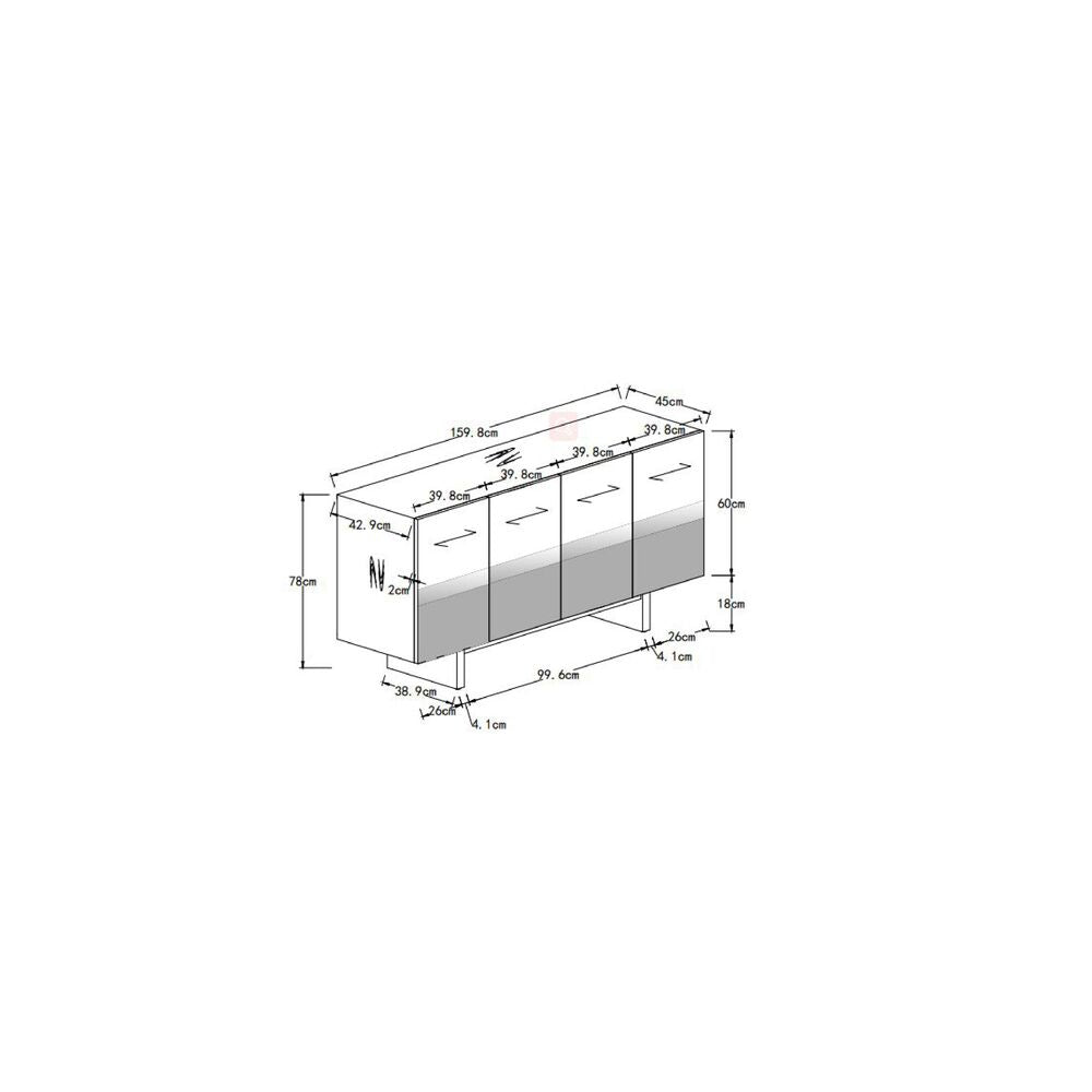 Sideboard Prezioso 160x78cm