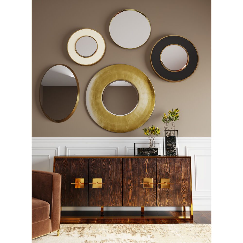 Mirror Jetset Oval Gold 94x64cm