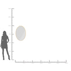 Mirror Jetset Oval Gold 94x64cm