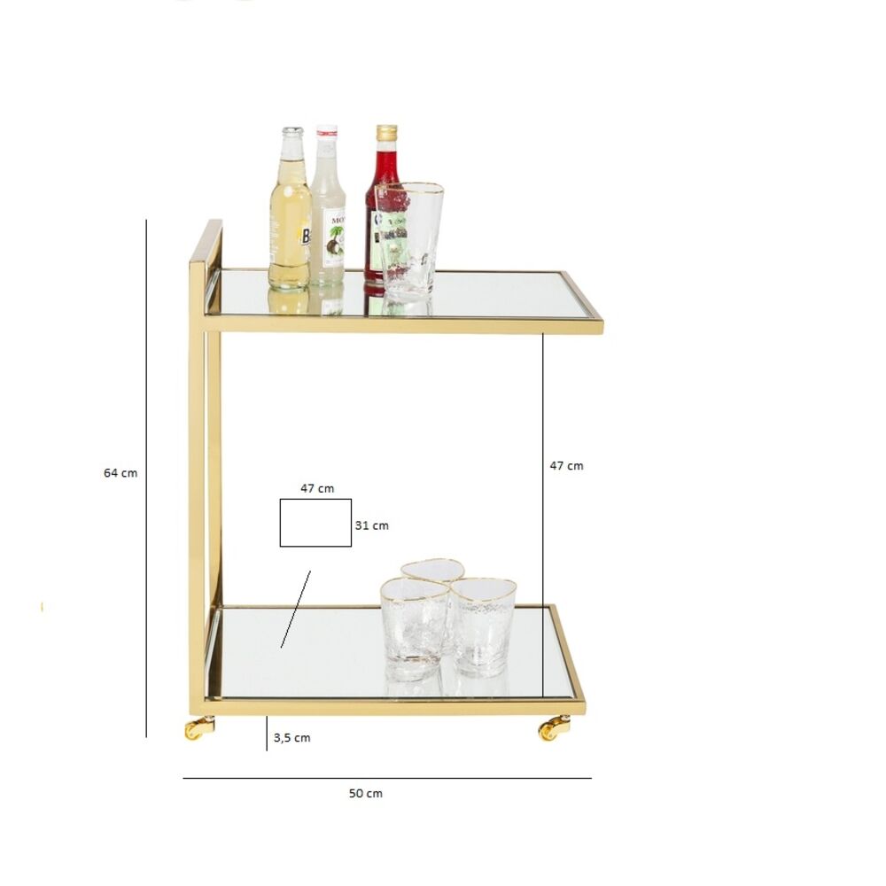 Bar Trolley Classy Gold