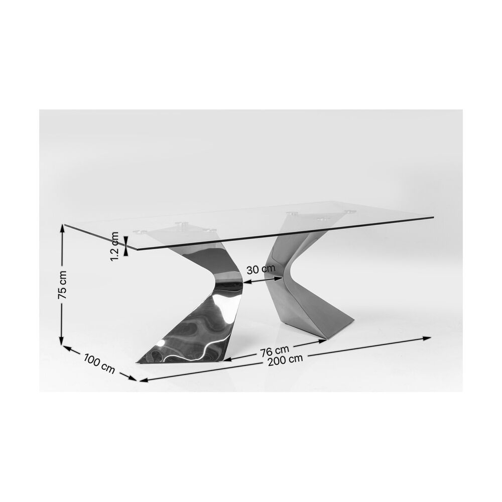 Table Gloria Gold 200x100cm