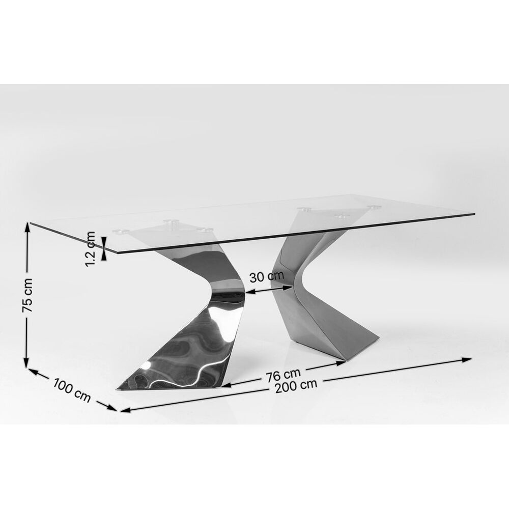 Table Gloria Gold 200x100cm